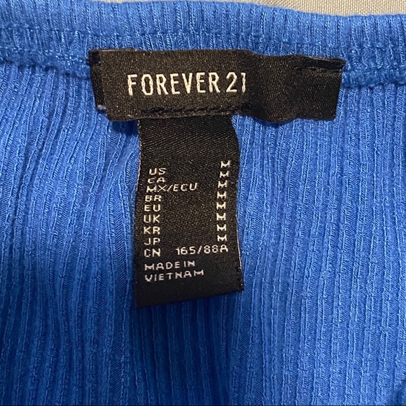 Forever 21 Blue Ribbed Romper - Picture 3 of 5